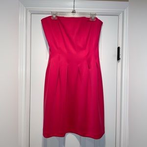 Hot Pink Strapless Dress